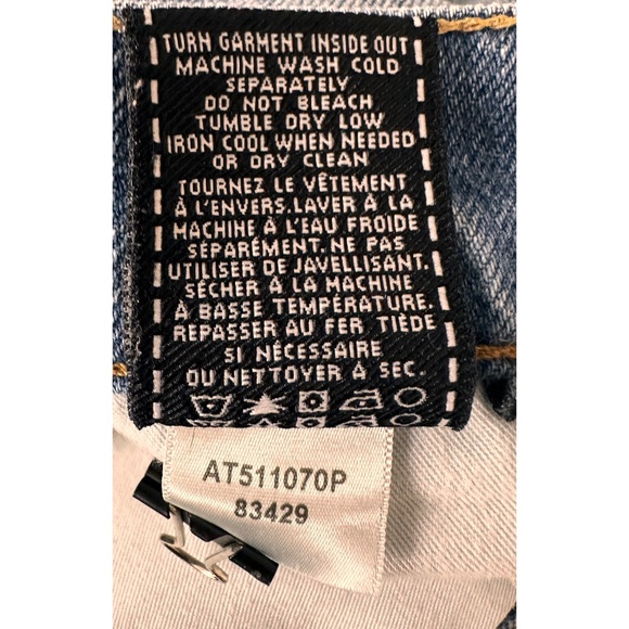 7 for all mankind Denim Wash Slimmy Straight Leg Jeans, 29 - Picture 8 of 16